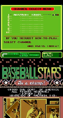 PlayChoice-10: Baseball Stars screen shot title